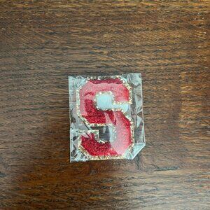 NWT Stoney Clover Lane - Ruby Glitter Varsity Letter Patch 2022